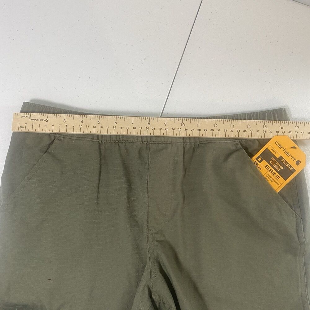 Carhartt Womens Force Ripstop Work Short 5" Green Size Medium NWT New - Picture 11 of 13